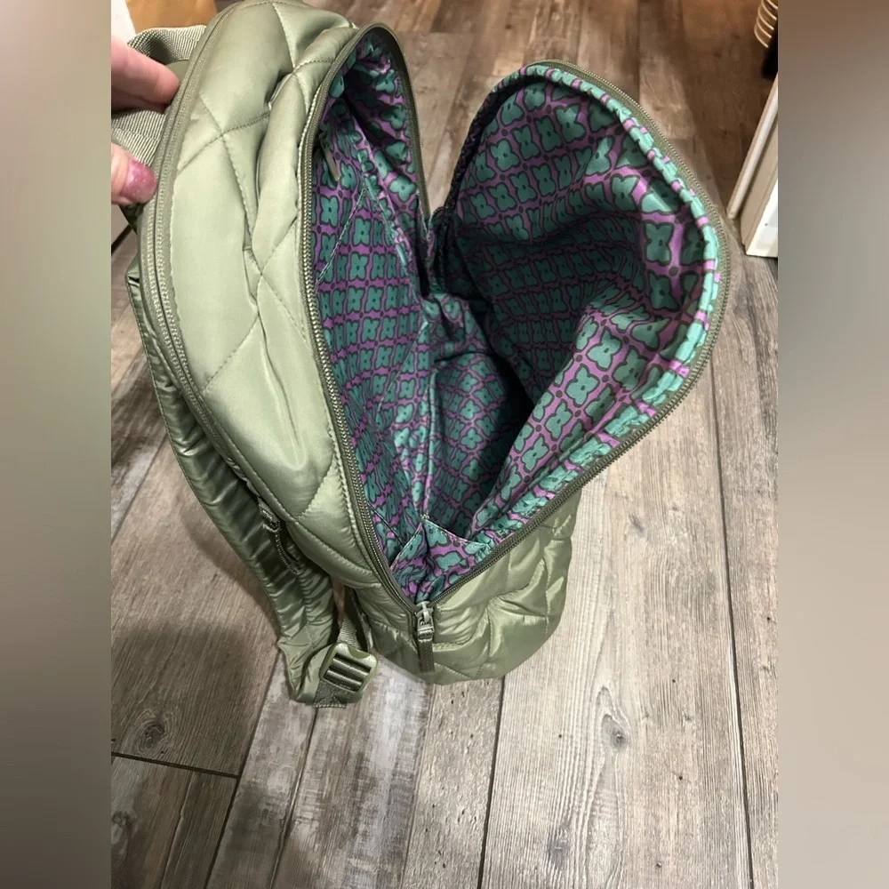 Vera Bradley Outlet Ultralight Commuter Backpack in the color Sage Green olive